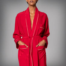 Load image into Gallery viewer, ROBE - Red with Crème Piping
