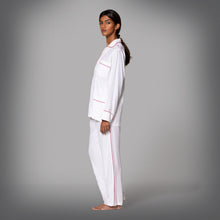 Load image into Gallery viewer, PAJAMA - White with Red Piping
