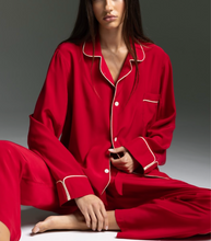 Load image into Gallery viewer, PAJAMA - Red with Crème Piping
