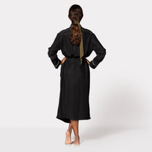 Load image into Gallery viewer, ROBE - Black with Crème Piping
